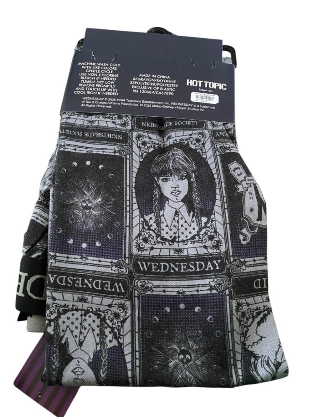 Wednesday Character Tarot Card Girls Pajama Pants Size XL NEW